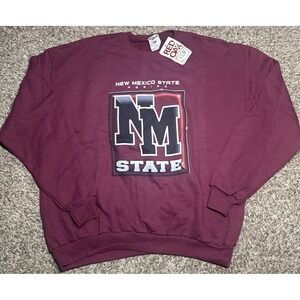 NEW Red Oak New Mexico State Aggies NCAA Crewneck Fleece Sweater (XL)